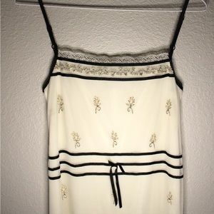 Size 0 Anthropologie Lace/Mesh midi dress